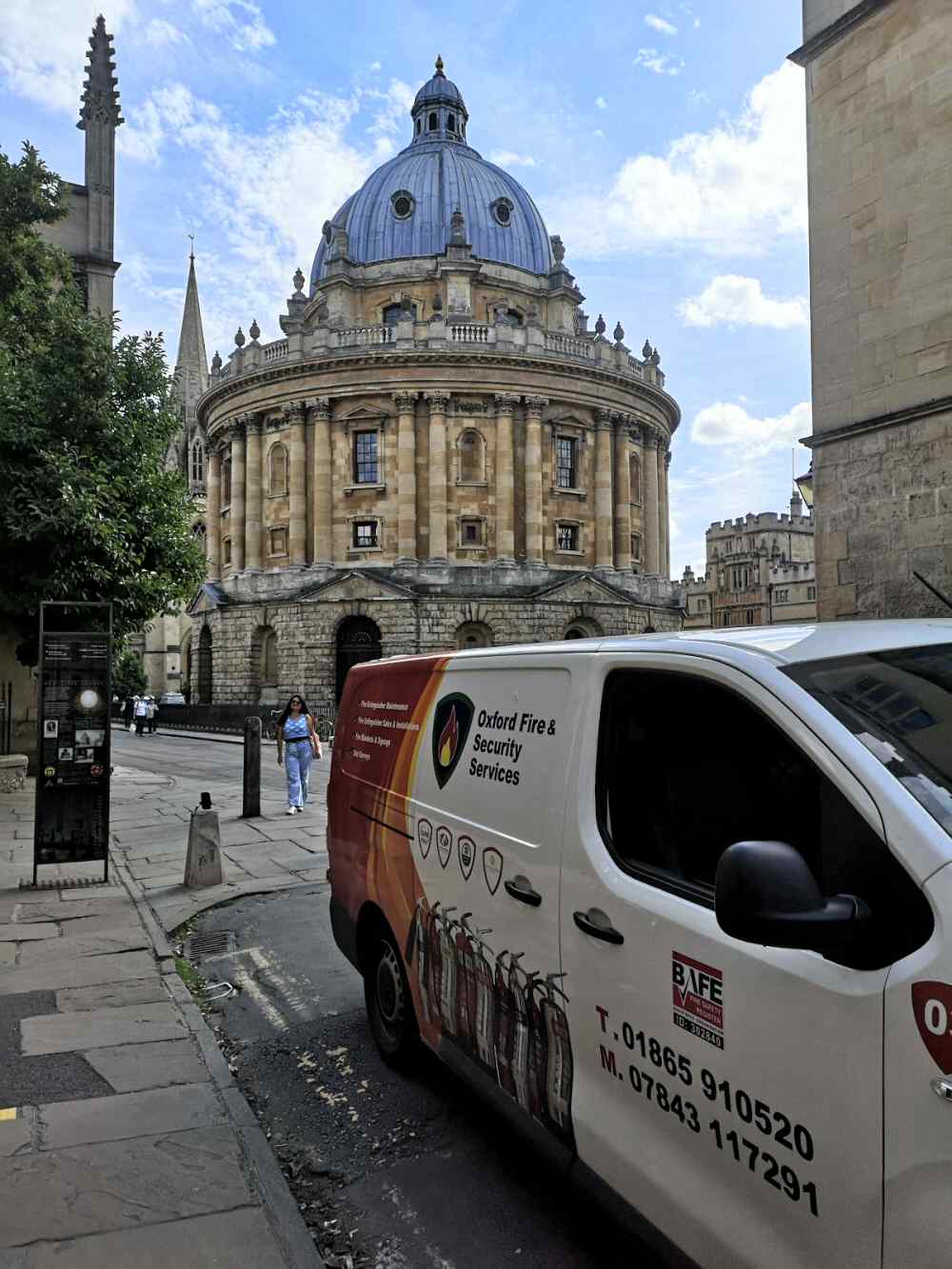 Oxford Fire and Security Services vehicle